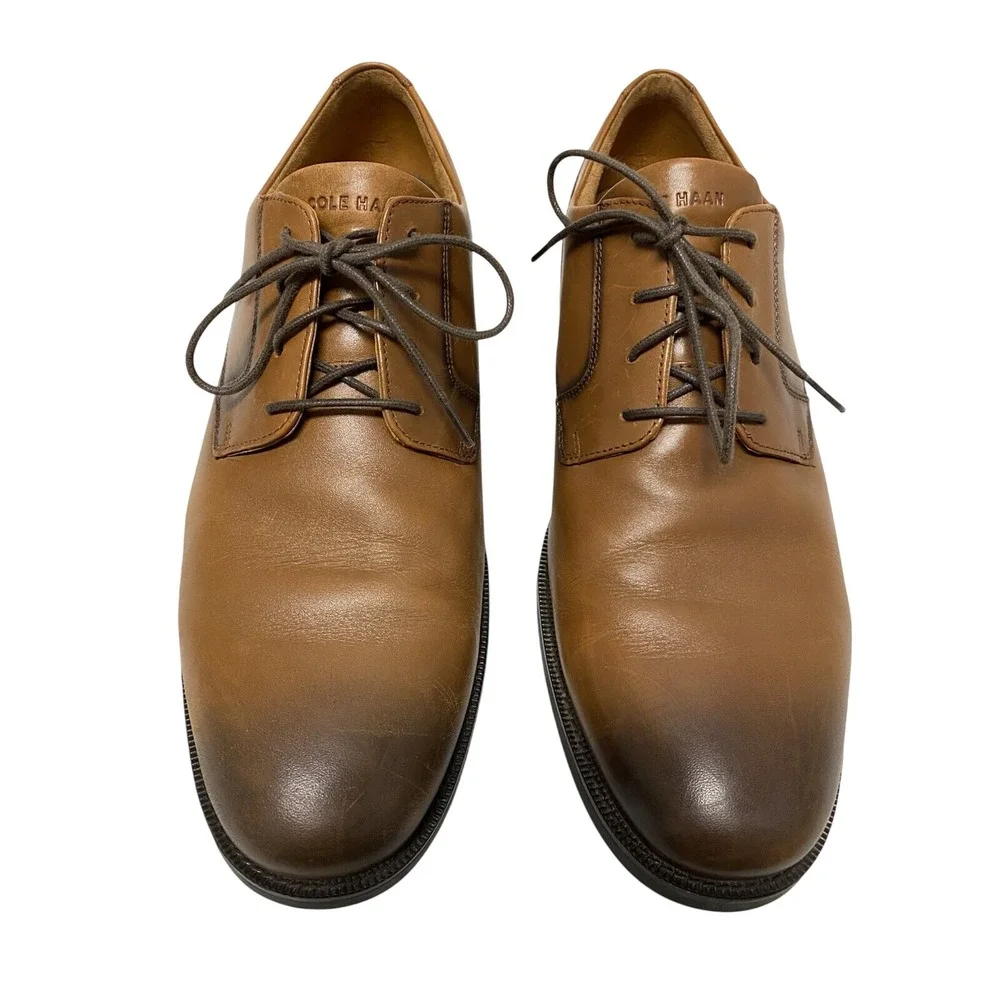 Cole‎ Haan Grand 360 Brown Leather Oxford Shoes Mens 13M Dress Casual